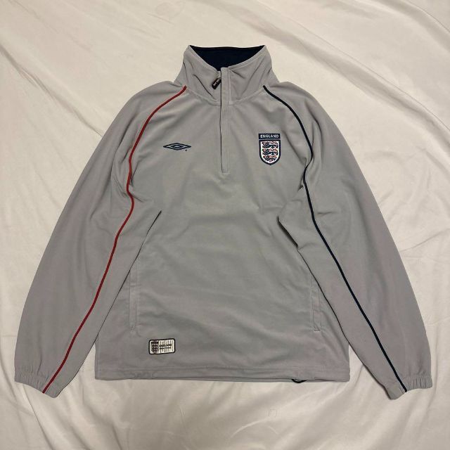 UMBRO イングランド代表 ユニフォーム ハーフジップスウェット ベロア