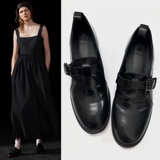 Y's - Y's 21SS ワンストラップ レザーシューズ 黒2の通販 by baum