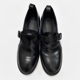 Y's - Y's 21SS ワンストラップ レザーシューズ 黒2の通販 by baum