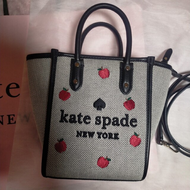 Kate spade ミニトート スモール エラ 2WAY  りんご柄