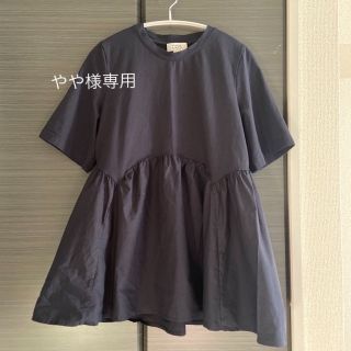 コス(COS)の☆美品☆COS フレアTシャツ　ネイビー(Tシャツ(半袖/袖なし))