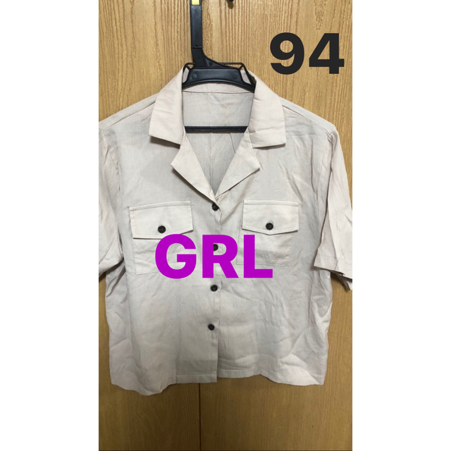 GRL(グレイル)の【94】GRL ショート丈シャツ オープンカラーシャツ 半袖シャツ レディースのトップス(シャツ/ブラウス(半袖/袖なし))の商品写真