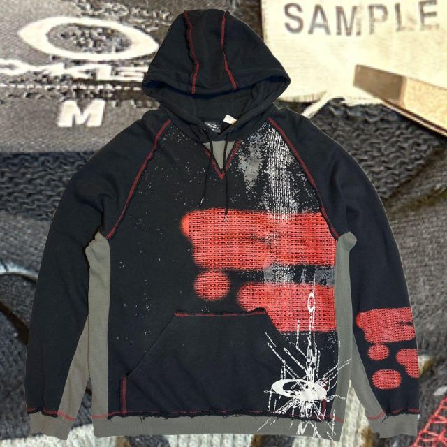 sample OAKLEY splayed logo hoodie Msize