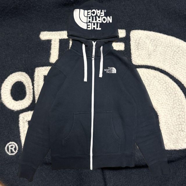 THE NORTH FACE(ザノースフェイス)のThe North Face ジップアップパーカー　フードロゴ　刺繍ロゴ　XS メンズのトップス(パーカー)の商品写真