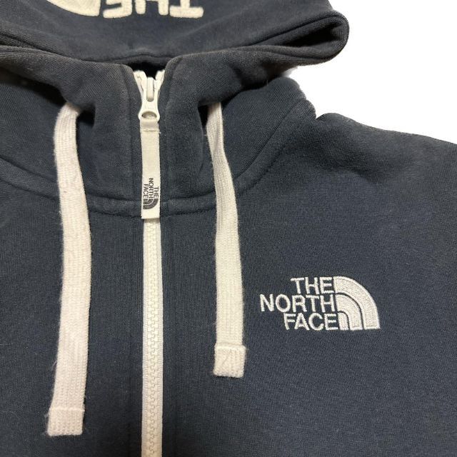 THE NORTH FACE(ザノースフェイス)のThe North Face ジップアップパーカー　フードロゴ　刺繍ロゴ　XS メンズのトップス(パーカー)の商品写真