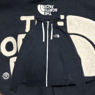 ザノースフェイス(THE NORTH FACE)のThe North Face ジップアップパーカー　フードロゴ　刺繍ロゴ　XS(パーカー)