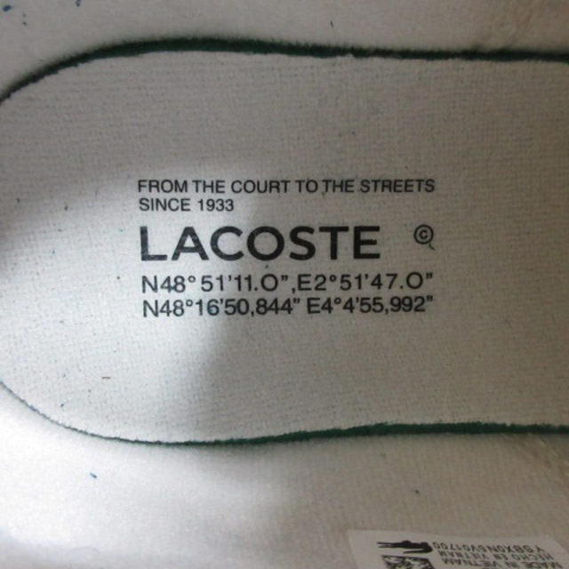 LACOSTE(ラコステ)のラコステ LACOSTE L003 スニーカー 40 イエロー 230407E メンズの靴/シューズ(スニーカー)の商品写真