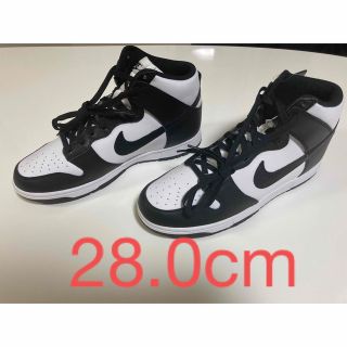 ナイキ(NIKE)のNIKE DUNK HI RETRO WHITE/BLACK 28cm(スニーカー)