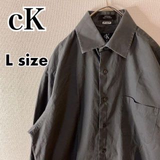 カルバンクライン(Calvin Klein)のUSA規格 Calvin Kleinカルバンクライン ブラック シャツ ゆるだぼ(シャツ)