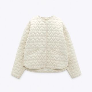 ザラ(ZARA)のZARA ハートキルティングジャケット XS(ブルゾン)