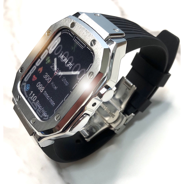 BS☆AppleWatch アップルウォッチバンド ラバーベルトカバー