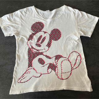 ディズニー(Disney)のミッキー★白T(Tシャツ(半袖/袖なし))