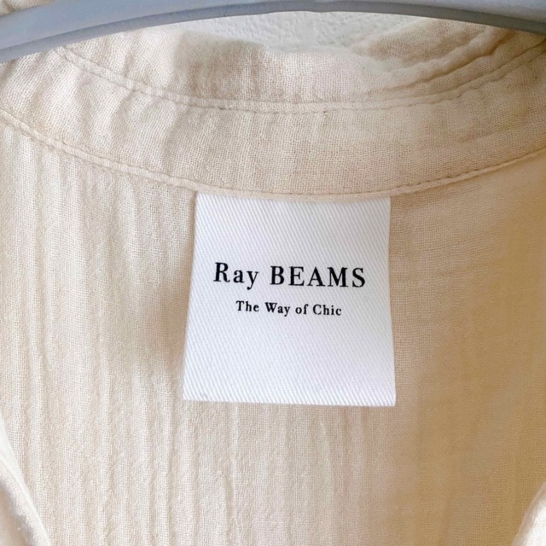 Ray BEAMS レイビームス/ Wガーゼスクエアヨークワンピース | www ...