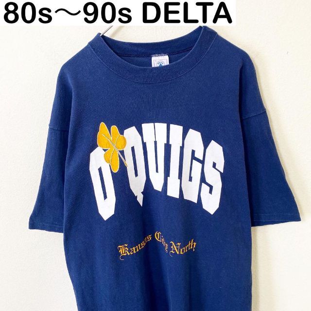 USA製　80s〜90s DELTA プリント　Tシャツ　　ヴィンテージ