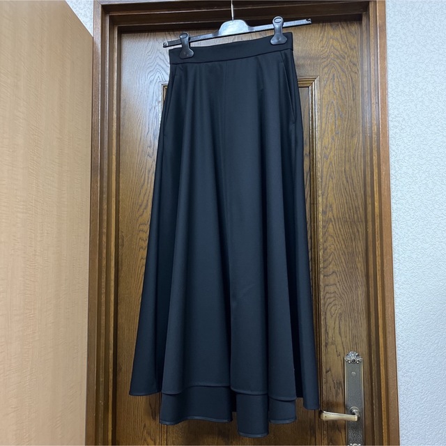 ATON(エイトン)のATON エイトン ロングスカート サイズ2 新品 ブラック レディースのスカート(ロングスカート)の商品写真
