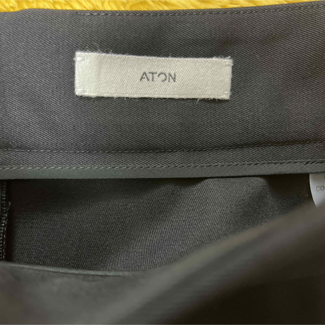 ATON(エイトン)のATON エイトン ロングスカート サイズ2 新品 ブラック レディースのスカート(ロングスカート)の商品写真