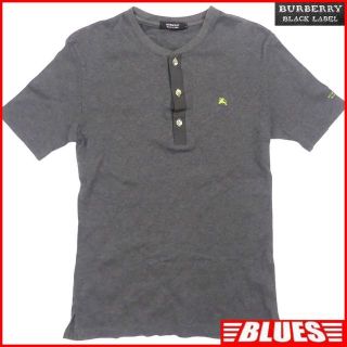 バーバリーブラックレーベル(BURBERRY BLACK LABEL)の廃盤 バーバリー シャツ M メンズ カットソー 半袖 ノバチェックTY2328(Tシャツ/カットソー(半袖/袖なし))