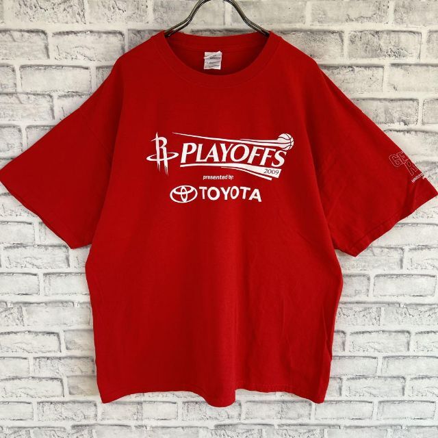 BAPE Tシャツ 2XL サイズ レッド ヒューストン NBA コラボ