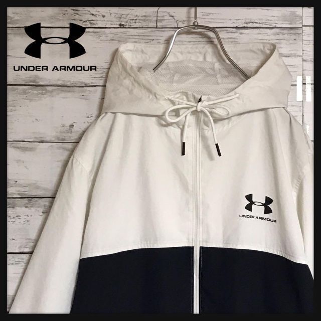 UNDER ARMOUR(アンダーアーマー)の【人気】アンダーアーマー⭐︎ロゴ入りナイロンジャケット　薄手　裏メッシュ　F63 メンズのジャケット/アウター(ナイロンジャケット)の商品写真