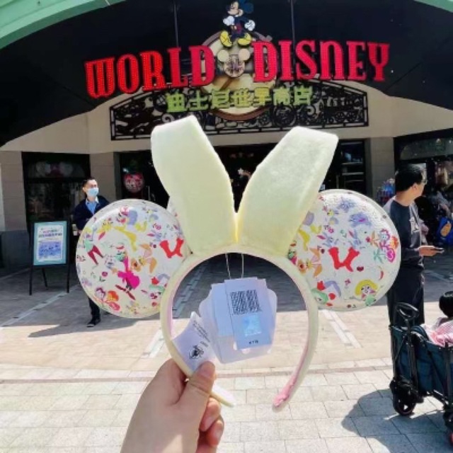 上海ディズニー新作 うさぎいっぱい蝶々カチューシャ 1