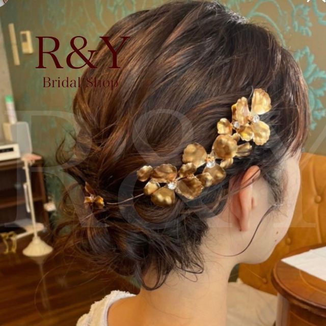 H37ブライダル　ヘッドドレス　ウェディング　ヘアアクセサリー　髪飾り　和装 レディースのヘアアクセサリー(カチューシャ)の商品写真