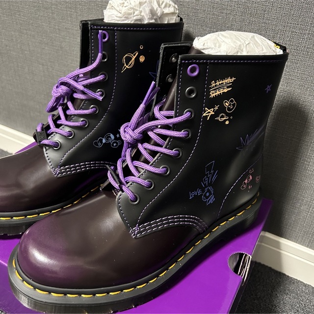 希少　Dr.martens Needles コラボブーツ　ブラック　24cm