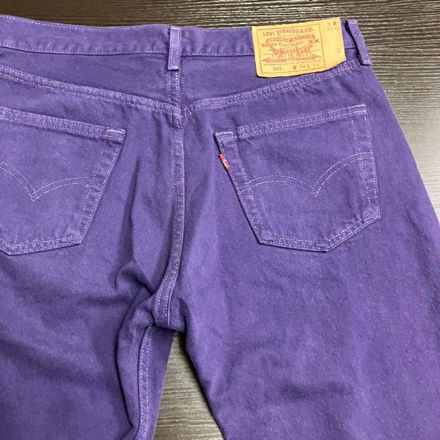 Levi's(リーバイス)の90's リーバイス　501 後染め　紫　デニムパンツ　古着　524 メンズのパンツ(デニム/ジーンズ)の商品写真