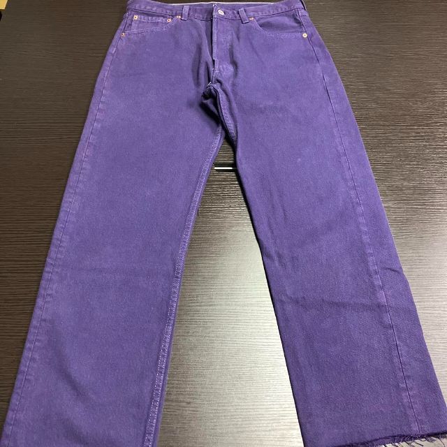 Levi's(リーバイス)の90's リーバイス　501 後染め　紫　デニムパンツ　古着　524 メンズのパンツ(デニム/ジーンズ)の商品写真
