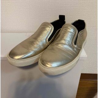 アレキサンダーマックイーン(Alexander McQueen)のMcQ スリップオン　ゴールド(スニーカー)