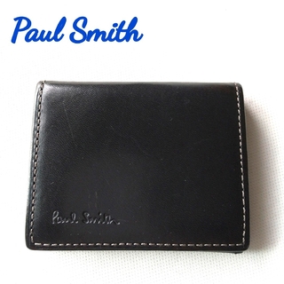 ポールスミス(Paul Smith)のPaul Smith　ポールスミス　マルチストライプ　小銭入れ　コインケース　黒(コインケース/小銭入れ)