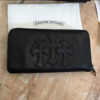 クロムハーツ(Chrome Hearts)の【美品】クロムハーツ  REC ZIP 3PTCH 長財布 インボイス付(長財布)