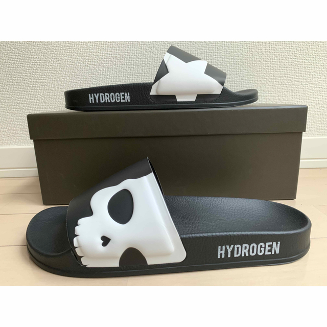 【新品】HYDROGEN ハイドロゲン　サンダル◆ブラック27㎝(42)匿名配送