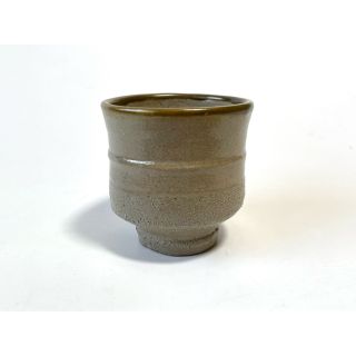 人間国宝 陶芸家 濱田庄司 浜田庄司 湯呑 ゆのみ 胴紐 皮鯨 共箱の