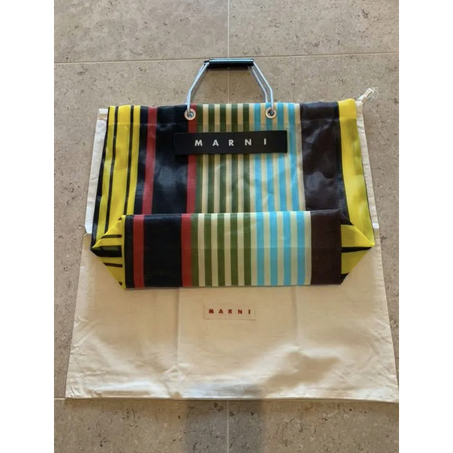 Marni - ☆極美品☆ MARNI マルニ ストライプバッグ マルチイエロー