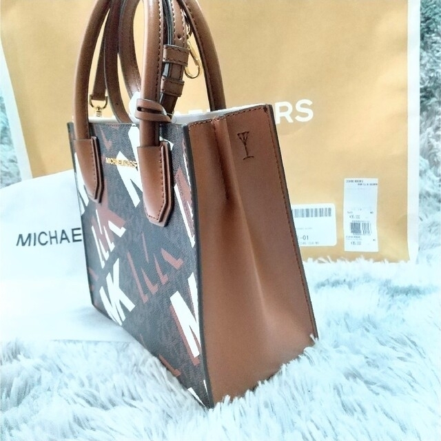 Michael Kors(マイケルコース)の♡ちっち様専用♡新品未使用品♡マイケルコース♡2way バッグ　ブラウン レディースのバッグ(トートバッグ)の商品写真