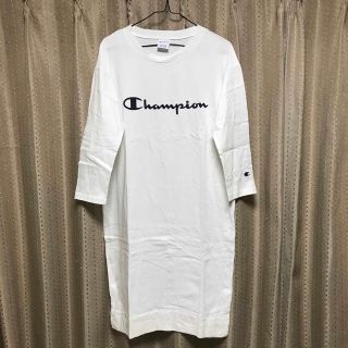 チャンピオン(Champion)のチャンピオン　ワンピース　九分袖　ロンT(ひざ丈ワンピース)