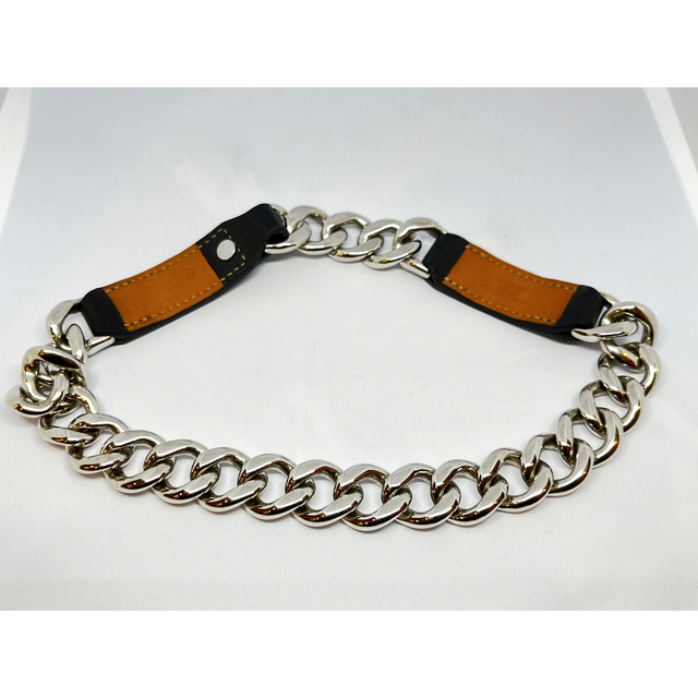 Hermes - エルメス チョーカー シルバー レザー 黒の通販 by shop