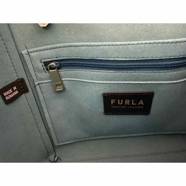 Furla(フルラ)の希少　FURLA トートバッグM 水色 レディースのバッグ(トートバッグ)の商品写真