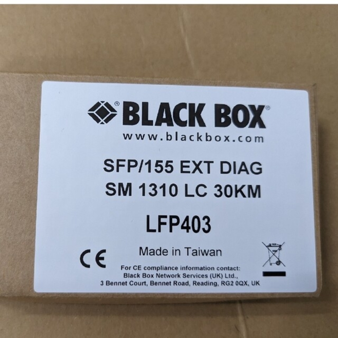 ブラックボックス  LFP403  SFPモジュールスマホ/家電/カメラ