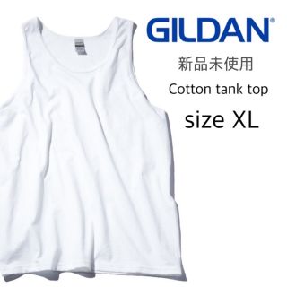 ギルタン(GILDAN)の【ギルダン】新品未使用 ウルトラコットン 6oz 無地 タンクトップ 白 XL(Tシャツ/カットソー(半袖/袖なし))