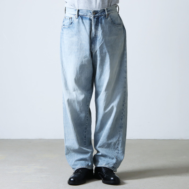 COMOLI 23SS 5P デニムパンツ ブリーチ | www.ofa.sg