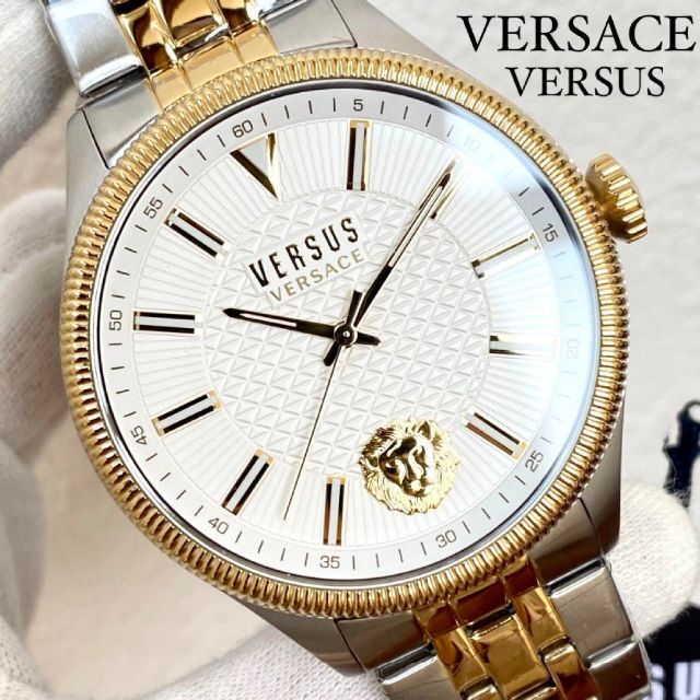 VERSACE - ホワイト×ゴールド【新品】ヴェルサス/ヴェルサーチ メンズ