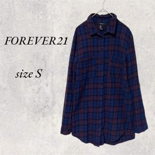 フォーエバートゥエンティーワン(FOREVER 21)のフォーエバー21  チェックシャツ　size  S(シャツ/ブラウス(長袖/七分))