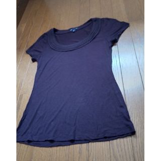 ギャップ(GAP)のGAP ボルドーアズキ色 カットソー ジャケット下(カットソー(半袖/袖なし))