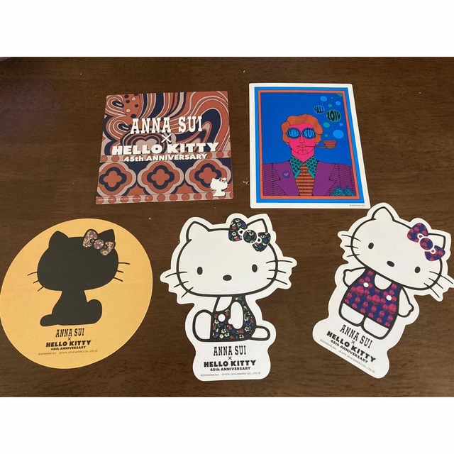 ANNA SUI(アナスイ)のANNA SUI  × HELLO KITTY  ステッカー5枚セット エンタメ/ホビーのおもちゃ/ぬいぐるみ(キャラクターグッズ)の商品写真