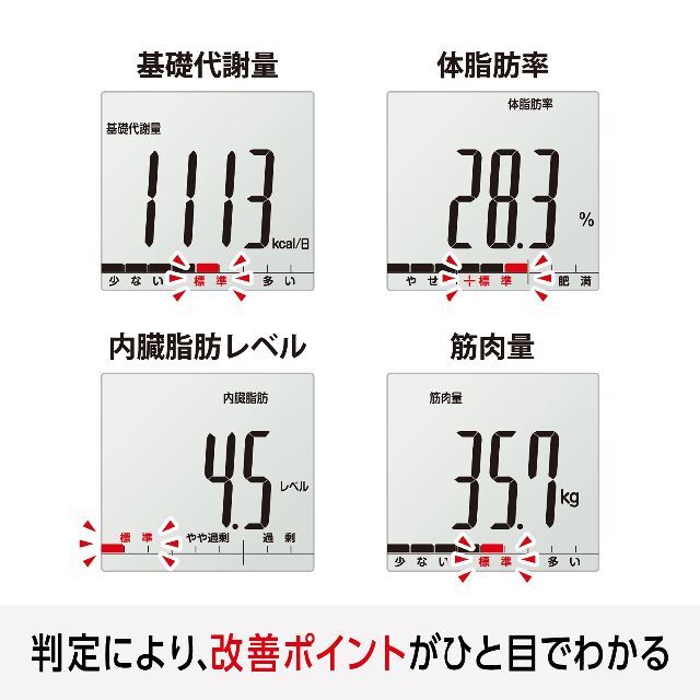 【2023最新】タニタ 体重 体組成計 日本製 BC-705N WH 自動認識機 スマホ/家電/カメラの美容/健康(その他)の商品写真