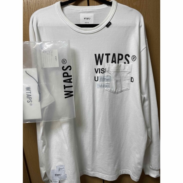 W)taps(ダブルタップス)のWTAPS 211ATDT-CSM17 ロンT ホワイトサイズ03 メンズのトップス(Tシャツ/カットソー(七分/長袖))の商品写真