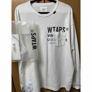 ダブルタップス(W)taps)のWTAPS 211ATDT-CSM17 ロンT ホワイトサイズ03(Tシャツ/カットソー(七分/長袖))