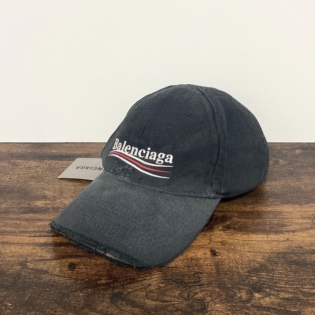 新品未使用 バレンシアガ BALENCIAGA ベースボールCAP ダメージ加工