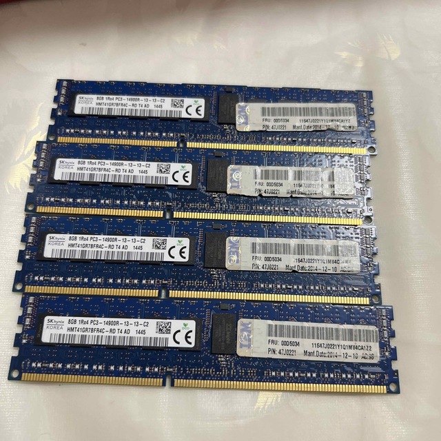 SK hynix ECCメモリ　DDR3 8GB 4枚　合計32GB